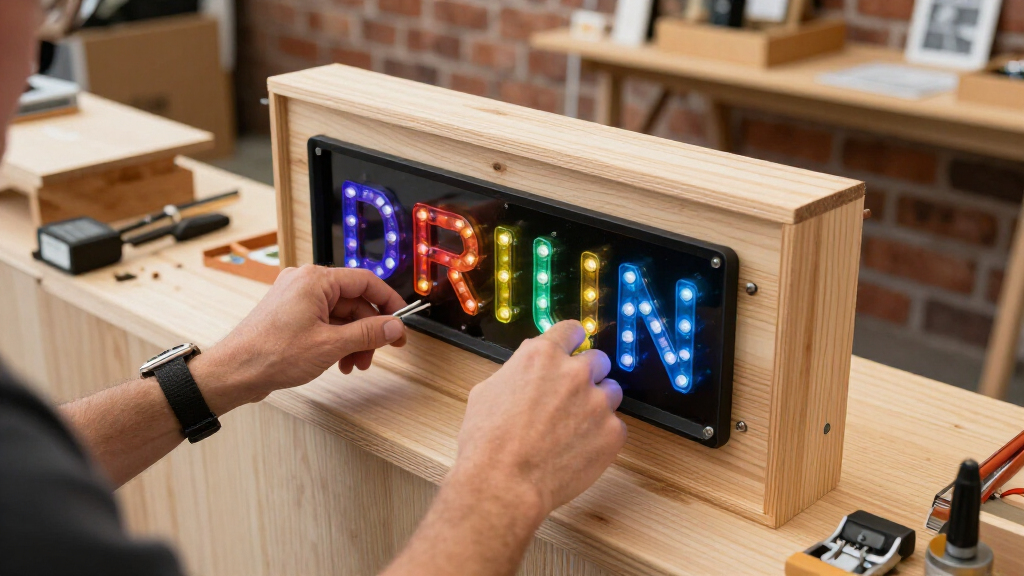 best led sign for booth branding