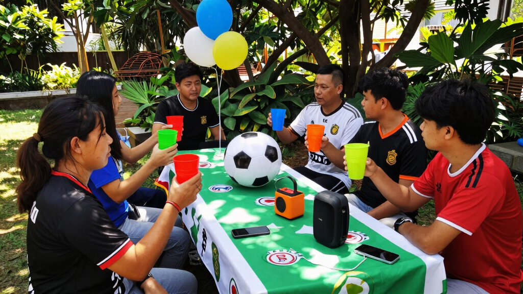 soccer fan outdoor party supplies
