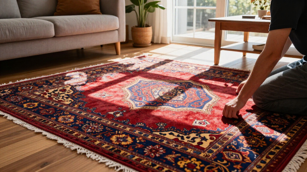 yilong geometric silk area carpet