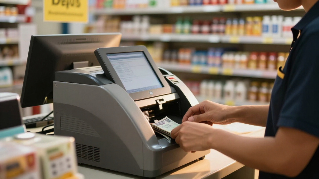 cash management machine for stores
