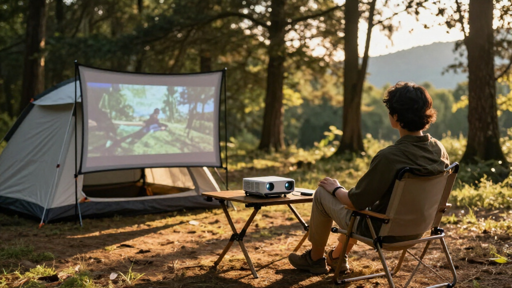 portable projector for camping