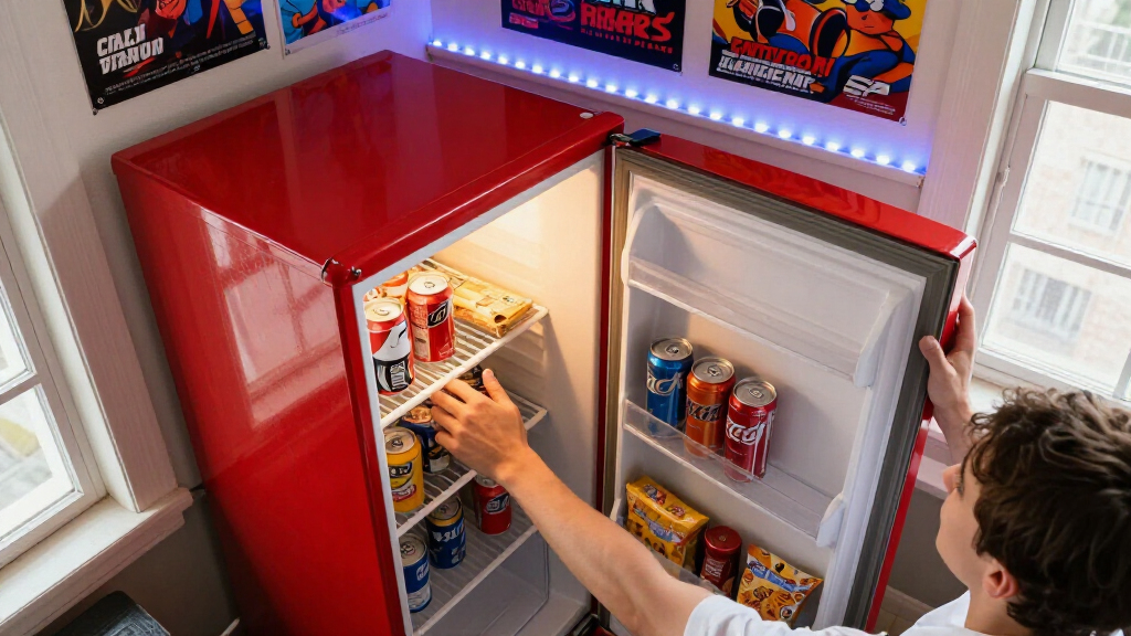 best retro refrigerators for game rooms