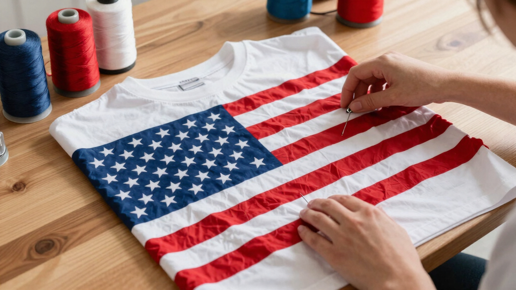 patriotic American flag apparel