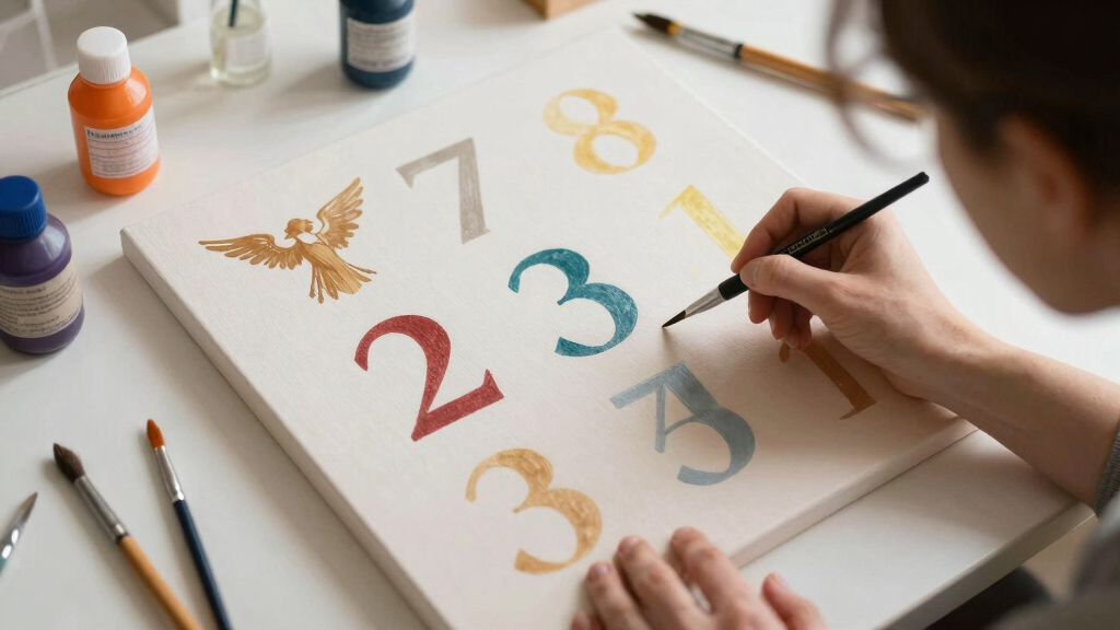 angel number wall art