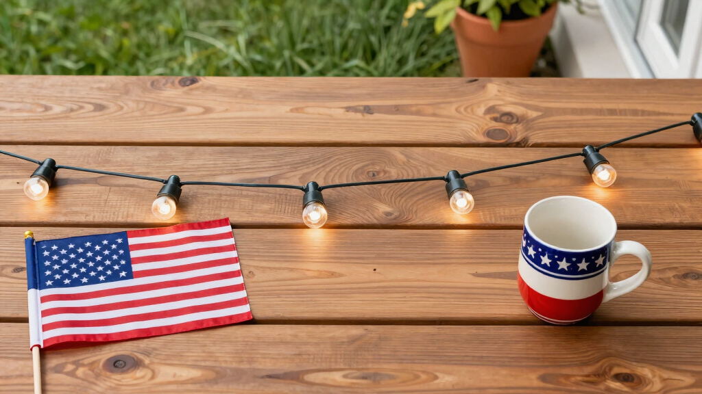 patriotic outdoor string lights