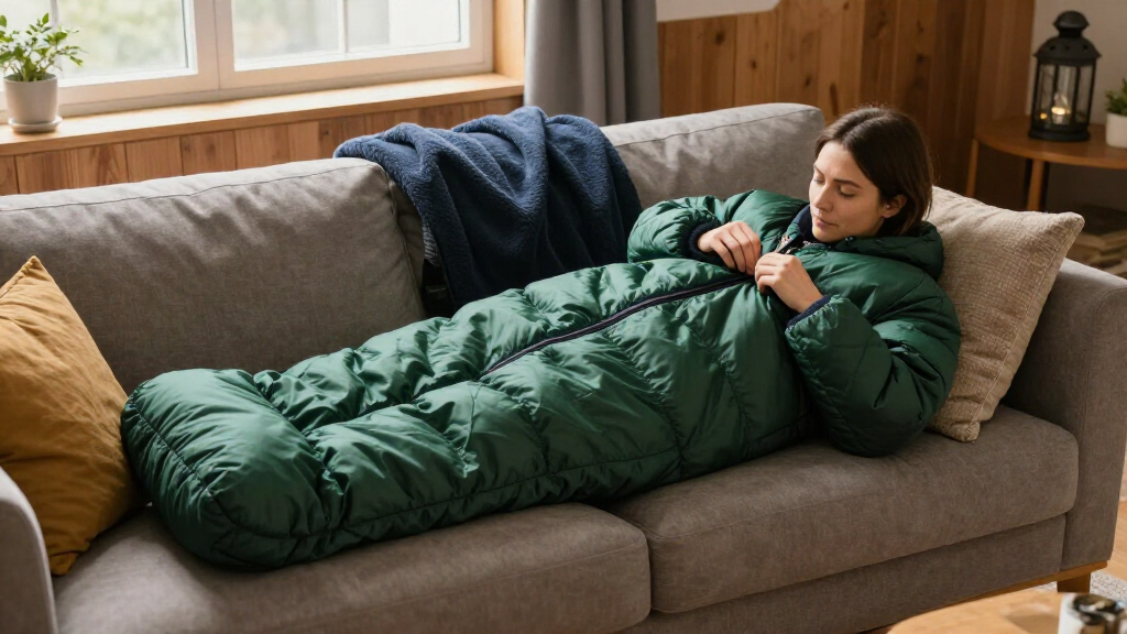 insulated sleeping bag for indoor outages