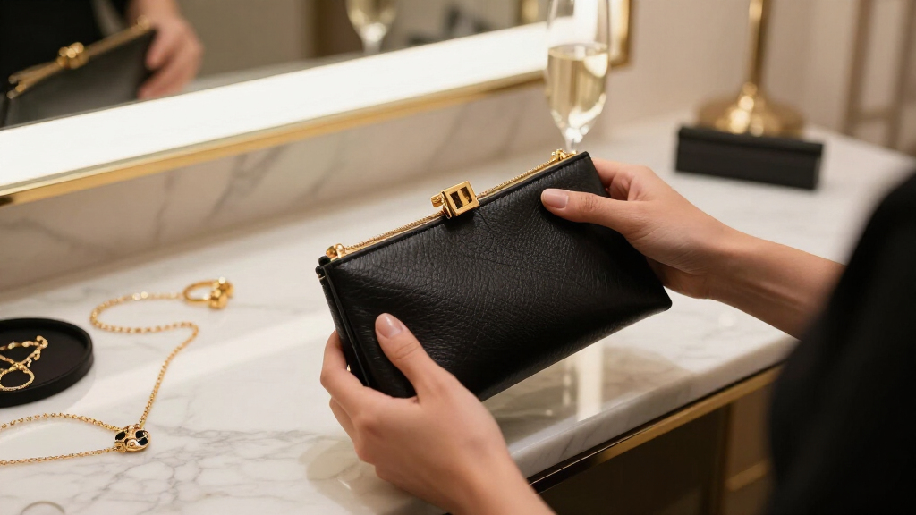 italian leather evening clutches for formal events