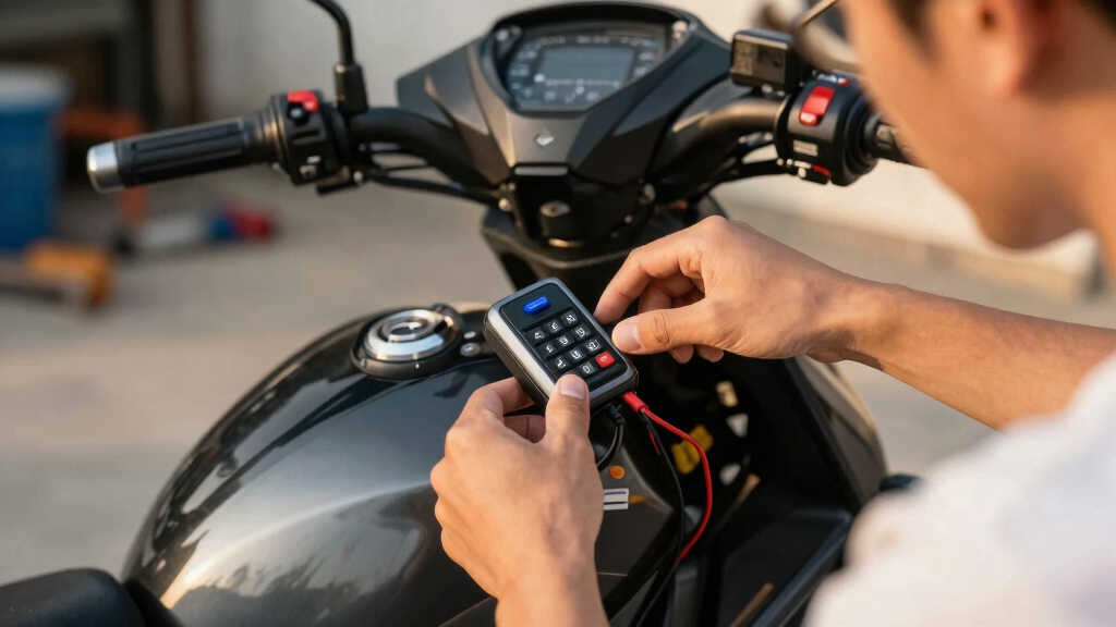 motorcycle anti theft alarm system