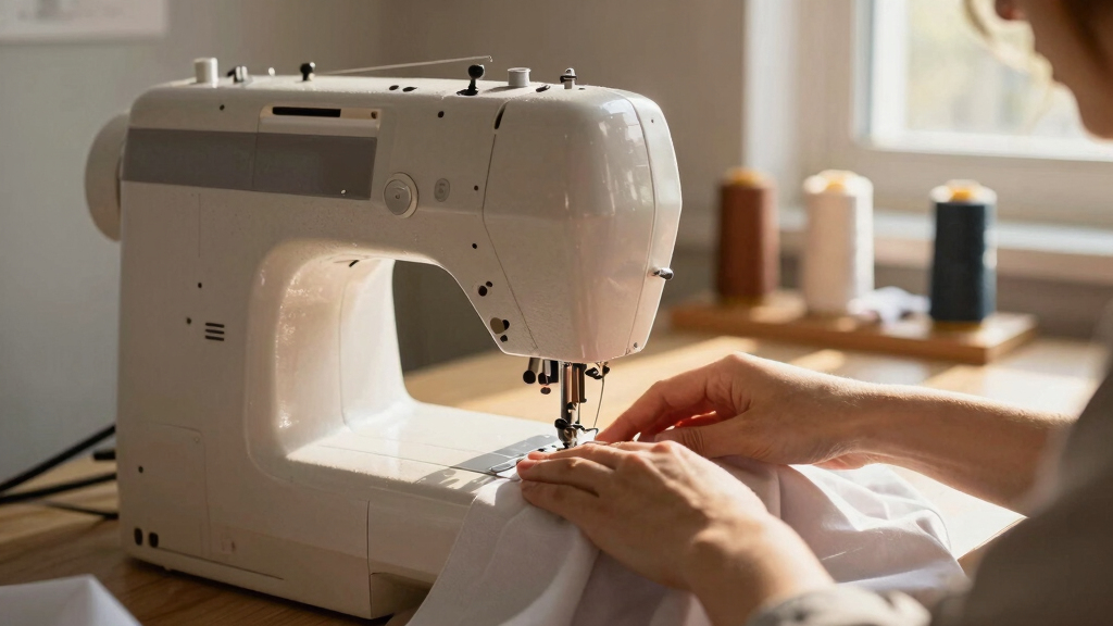 sewing machine with automatic thread cutter