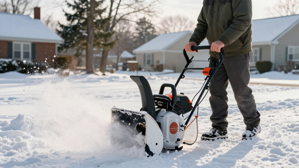 gas snow blower