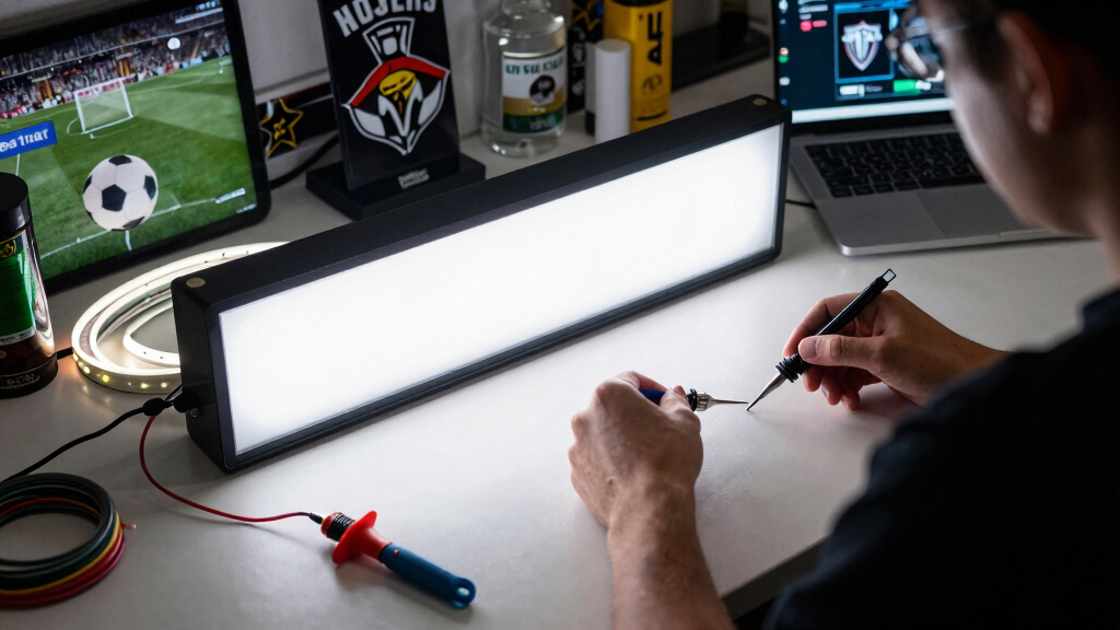 soccer fan LED light displays