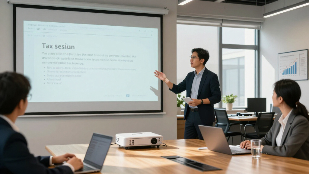 best portable business projector for tax seminars