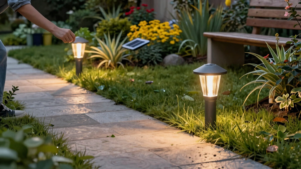 solar outdoor garden lights