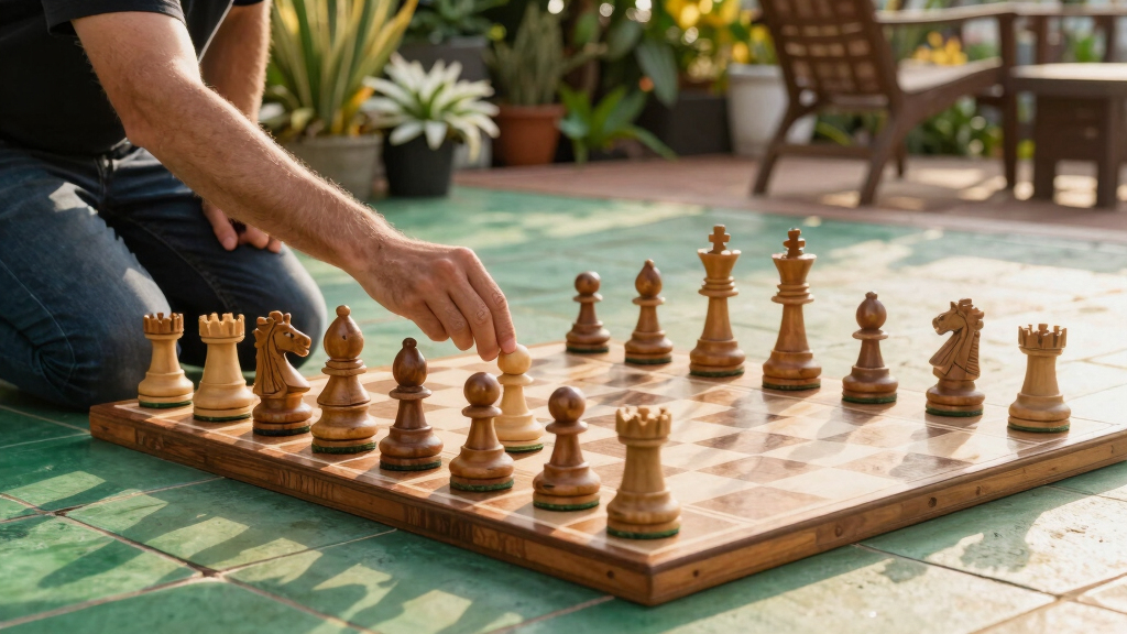best giant chess sets for patios