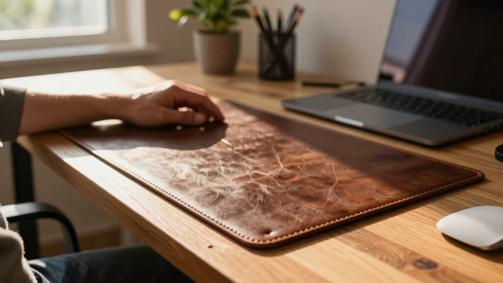 desk pad leather premium