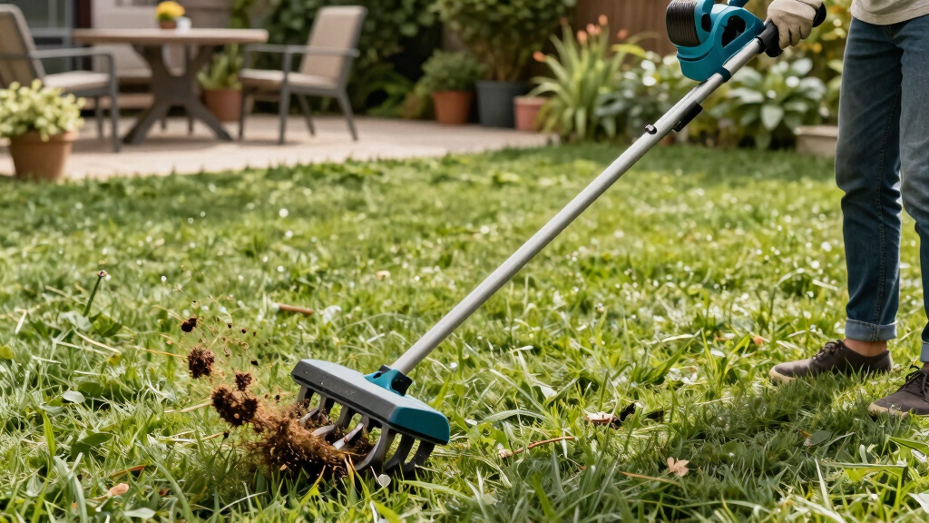 best dethatcher scarifier electric for lawns