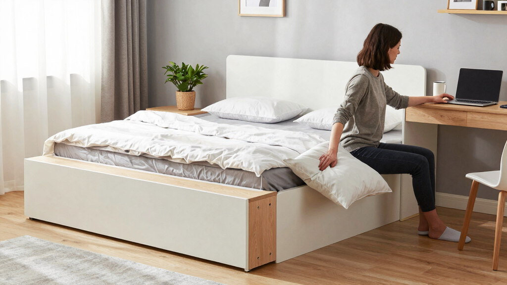 desk bed combo wall unit