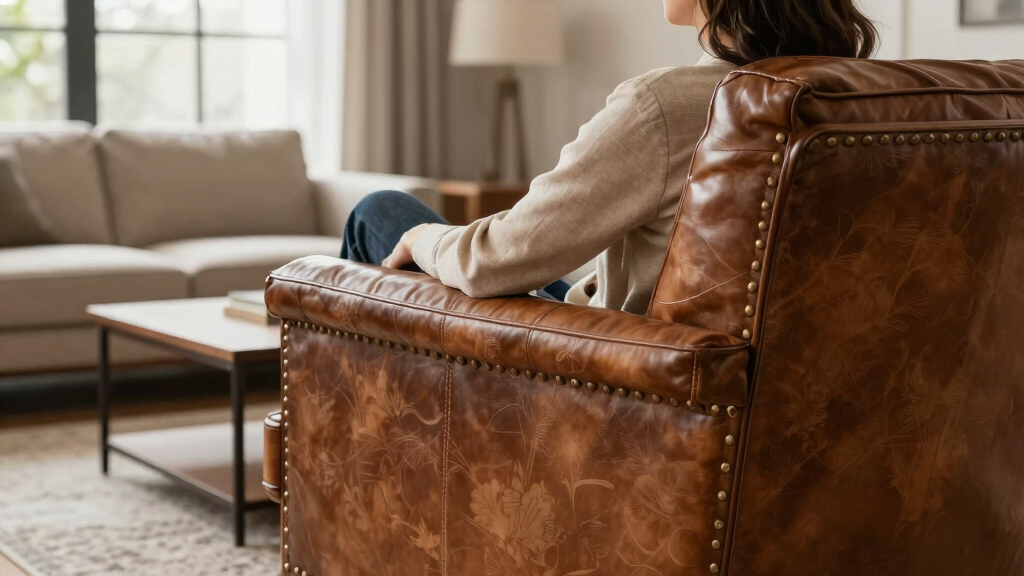 best leather accent chair premium