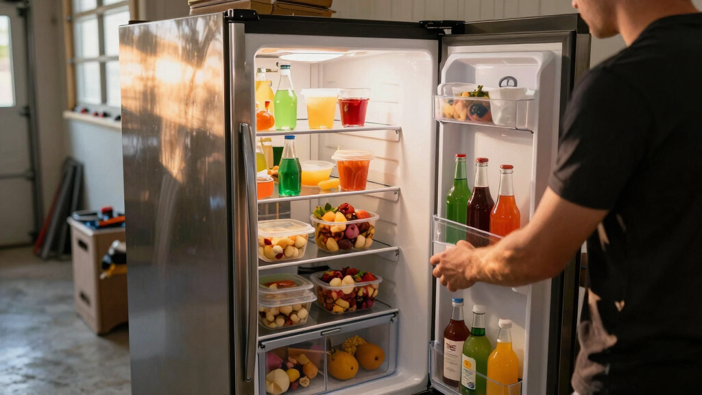 best garage refrigerators for drinks and overflow food