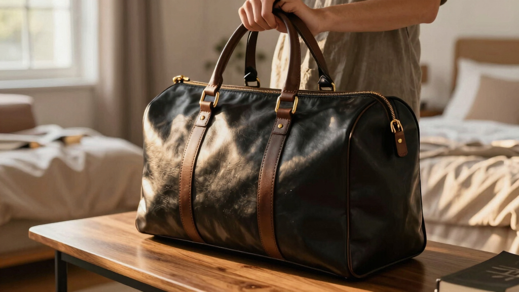 best leather weekender bags amazon