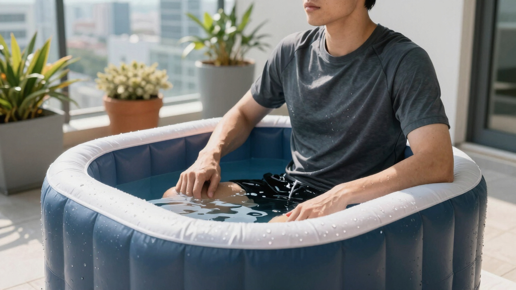 best inflatable cold plunge tub for apartment patio