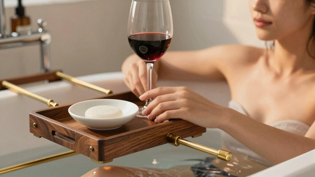 best bath caddies for luxury soaks