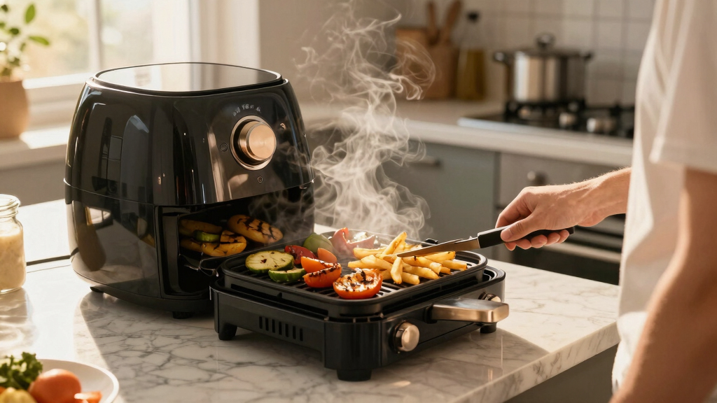 best smokeless grill air fryer combo