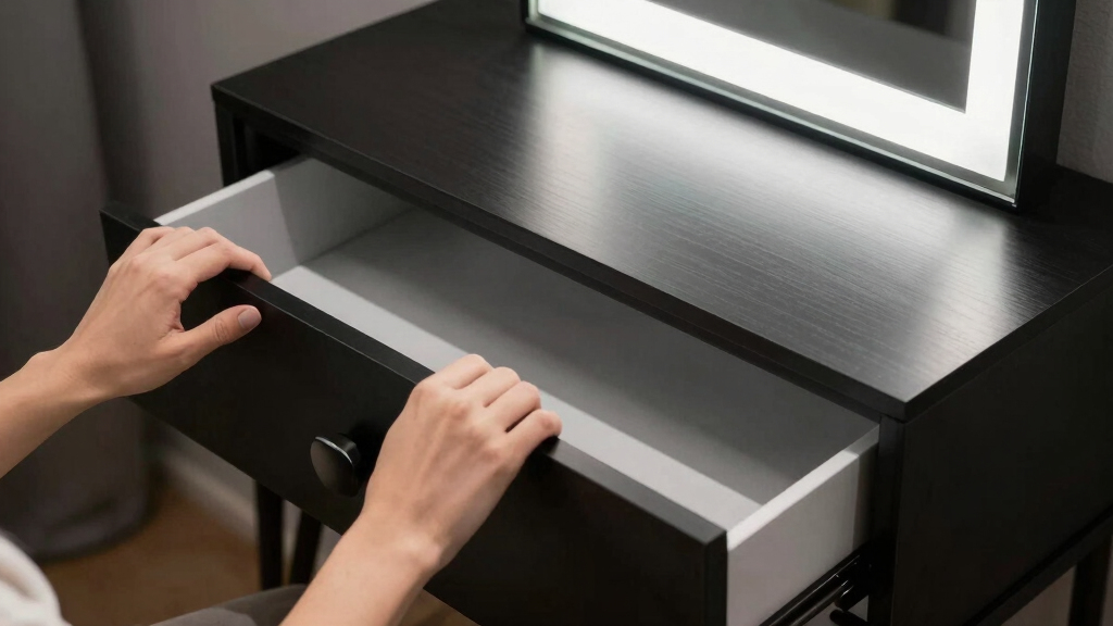 best lighted makeup vanities with drawers