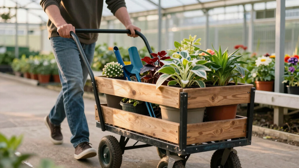 best rolling garden cart for greenhouse work