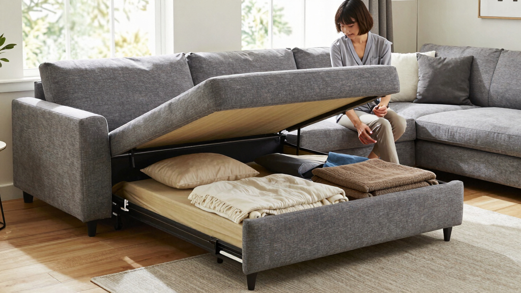 best sleeper sectional sofa with storage chaise
