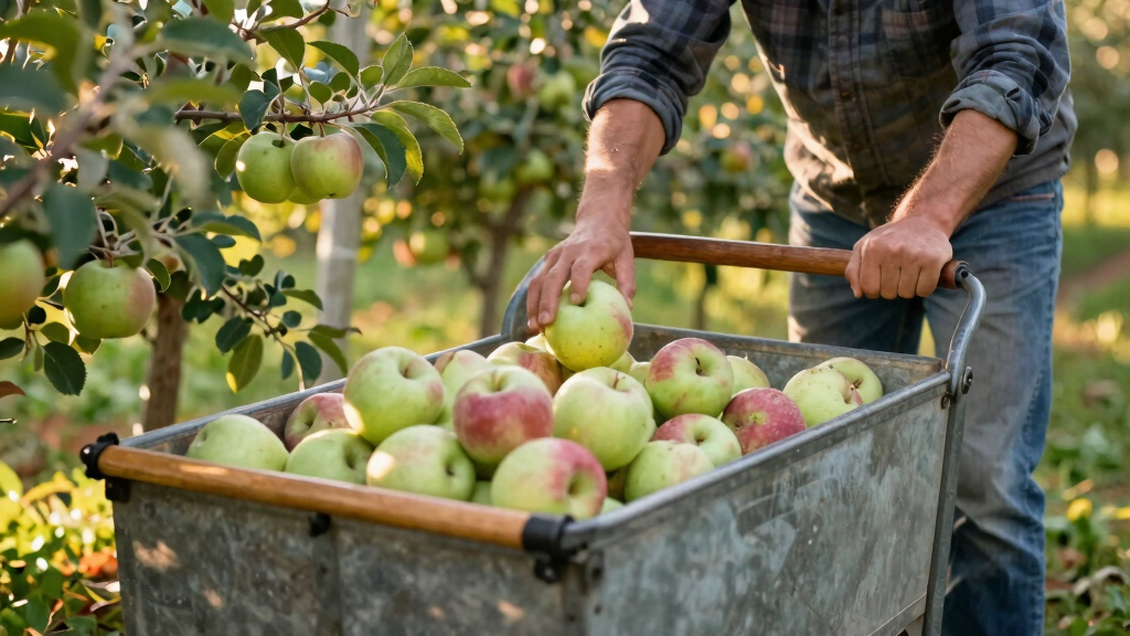 best harvesting cart for backyard orchards