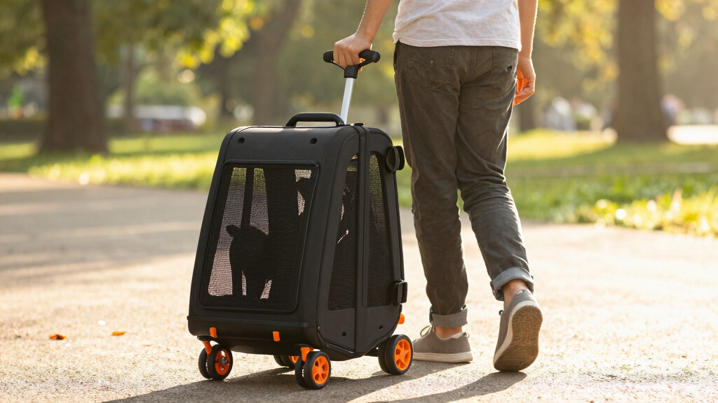 best rolling cat carrier with wheels