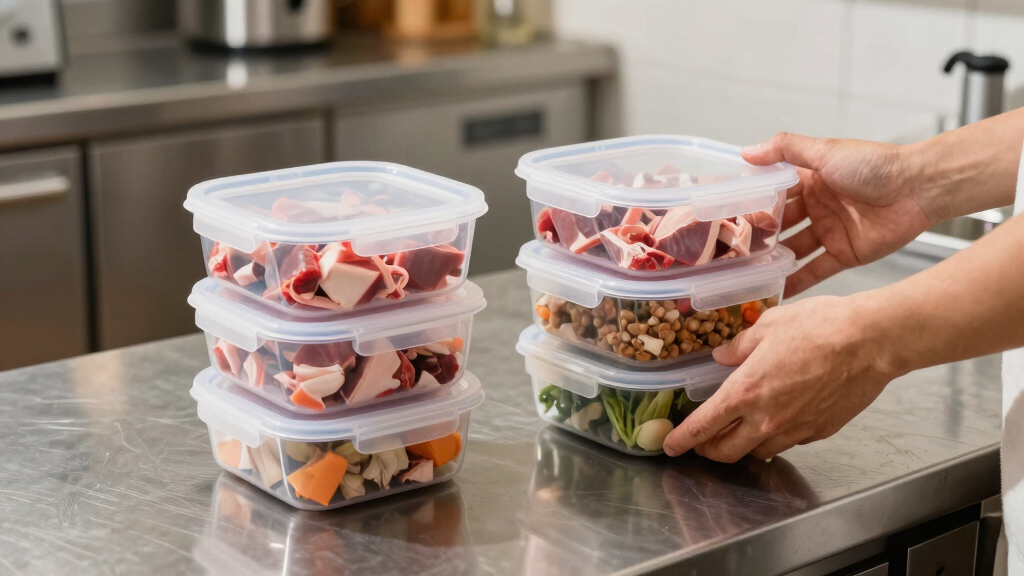 best stackable freezer tubs for raw pet food