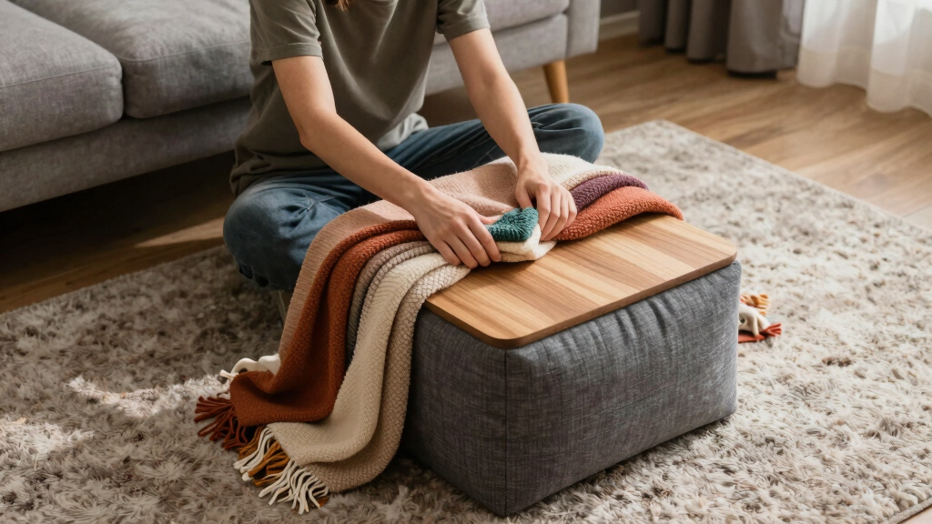 best storage ottoman for blankets