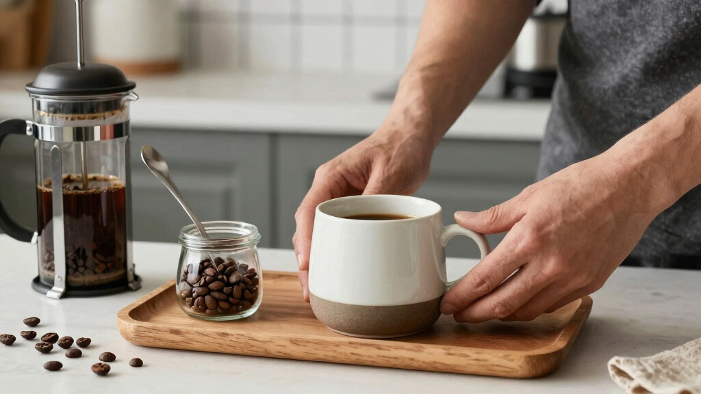 best tray for coffee station organization