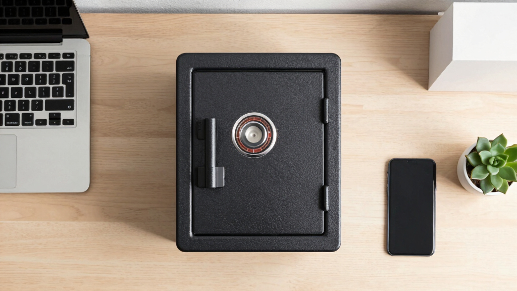 Compact fireproof safe for home office
