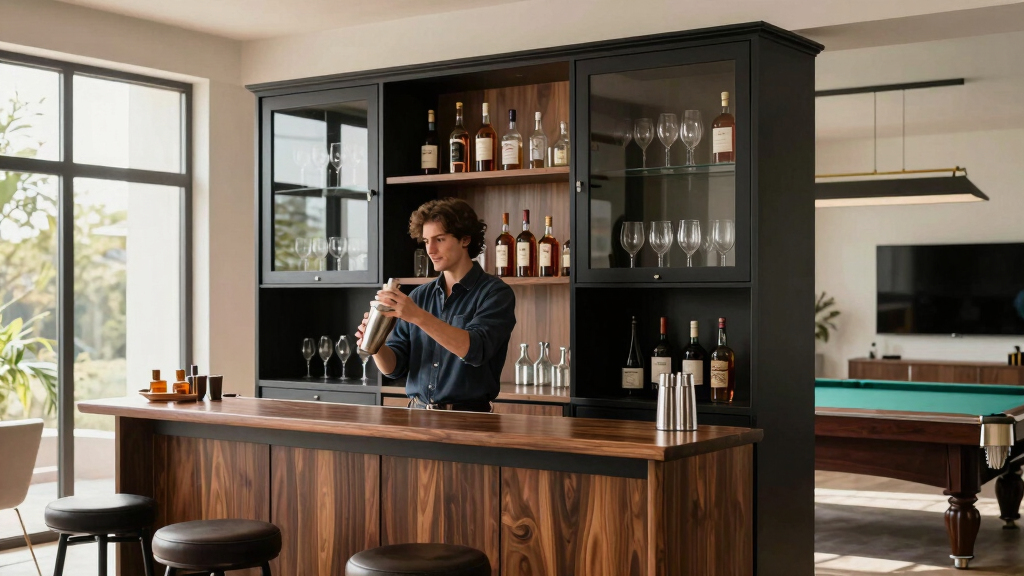 best premium game room bar cabinets