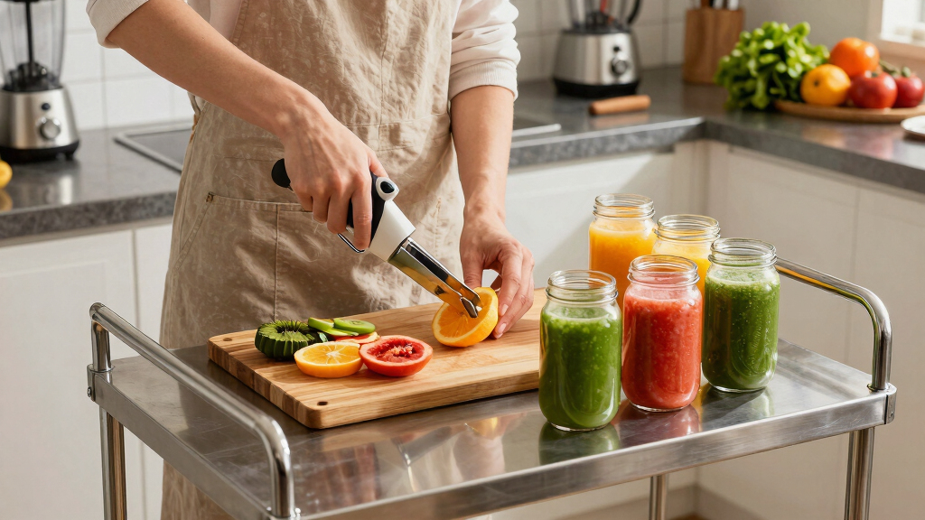best rolling cart for juicing station