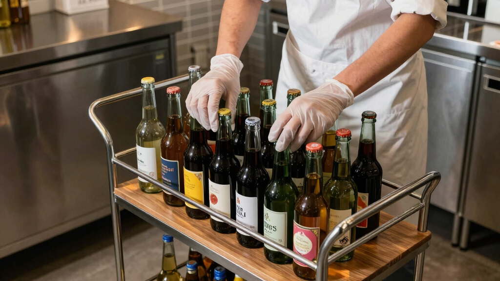 best rolling display cart for beverages