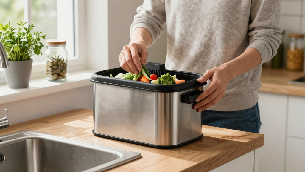 best kitchen compost bin system with charcoal filter