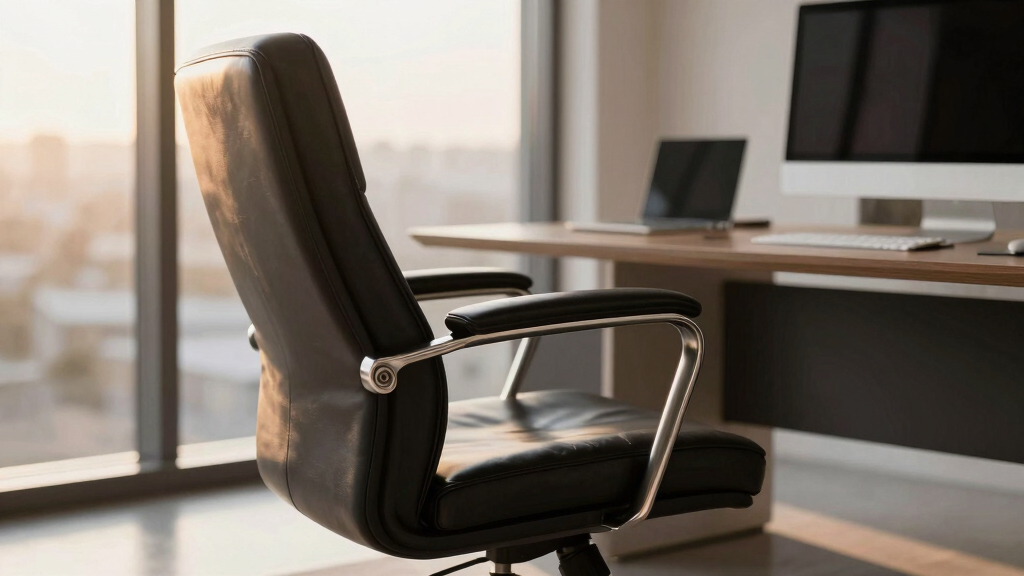 best premium leather office chairs with lumbar support