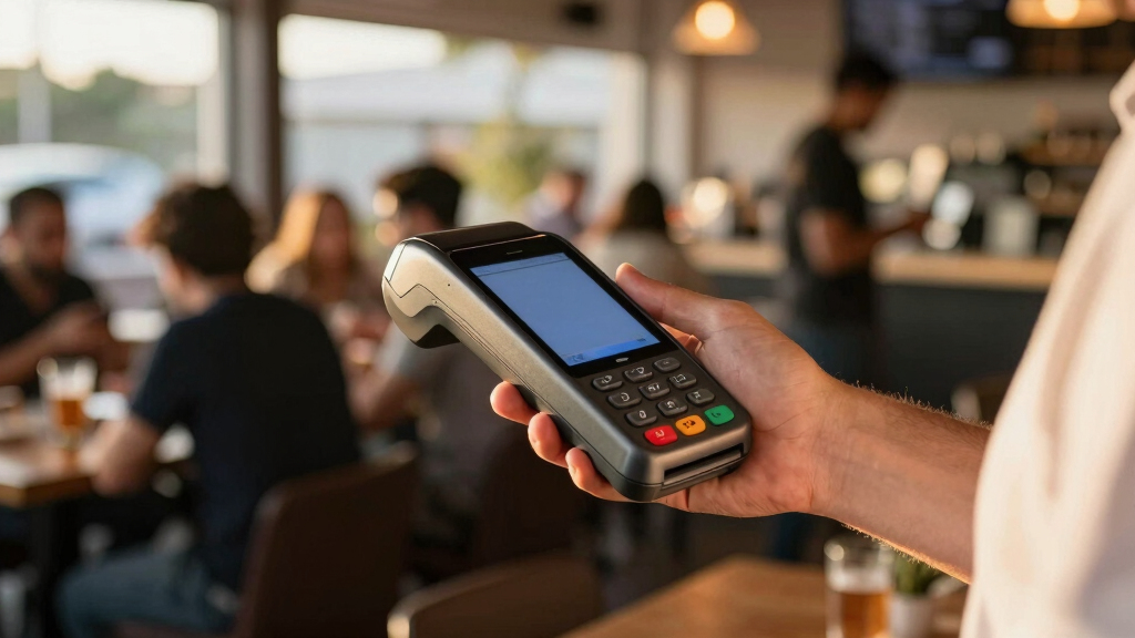 Wireless POS machine for food service