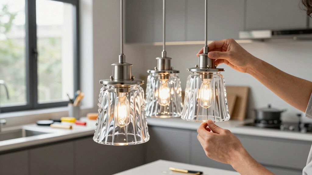 best fluted glass pendant light set
