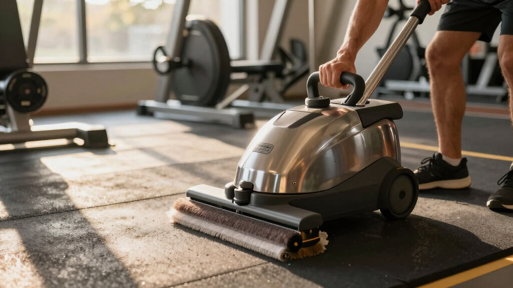 gym floor scrubber