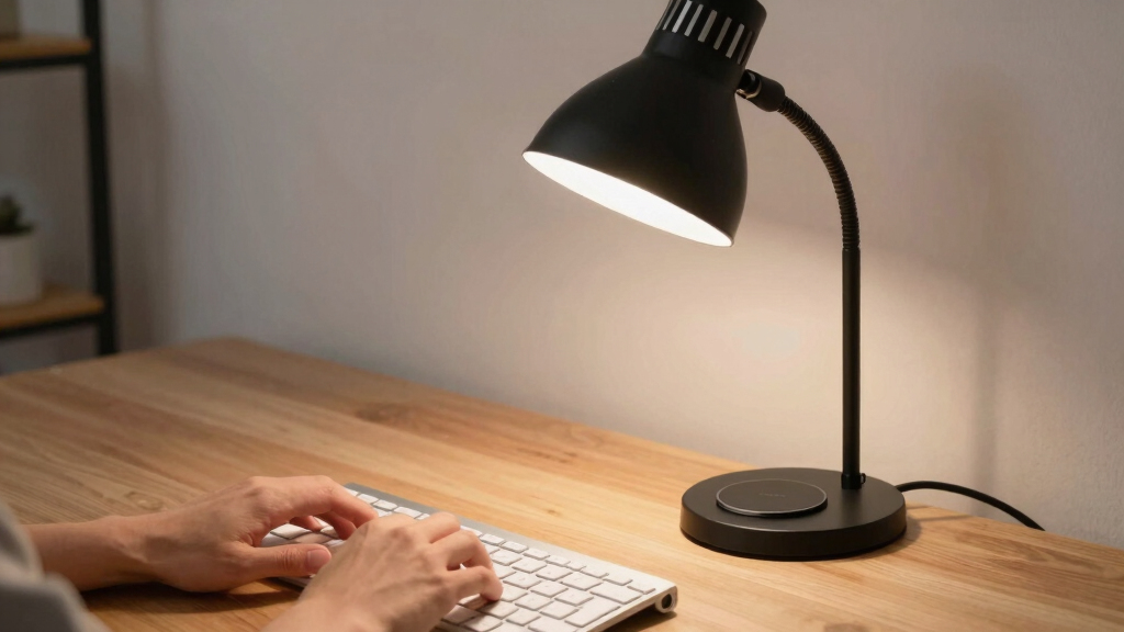 task lamp with wireless charging