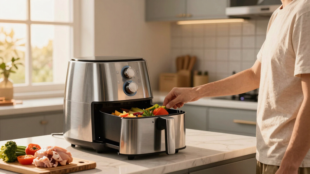 best stainless steel grill air fryer combo