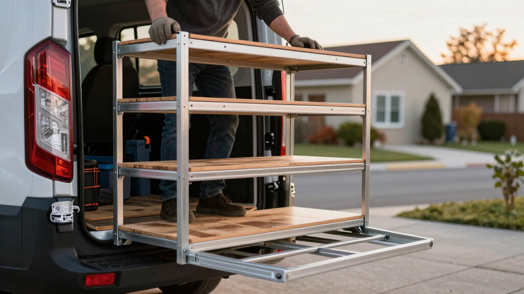 best Ford Transit ladder rack and shelving combos