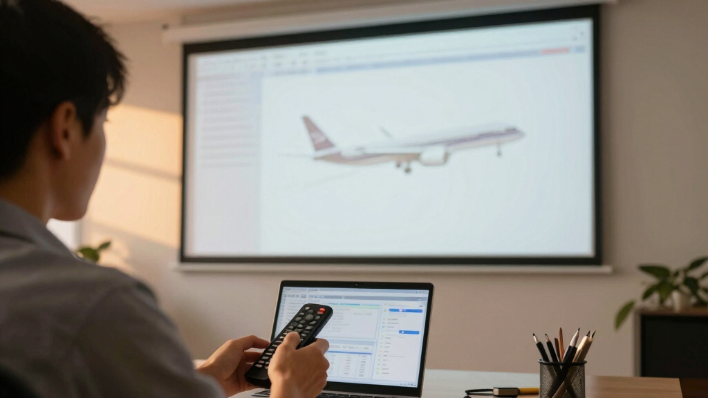 flight debrief projector screen