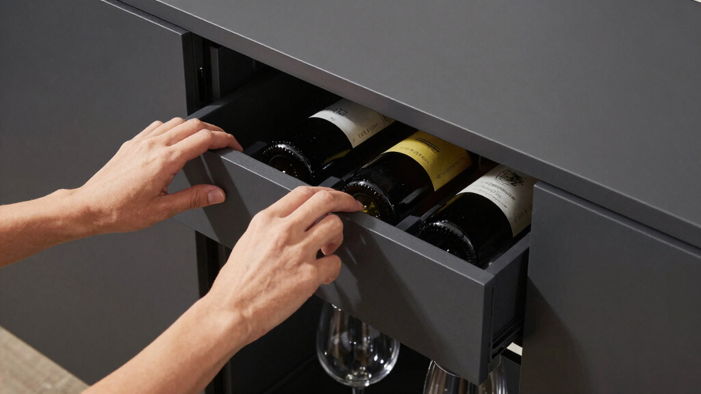 bar cabinet with wine storage