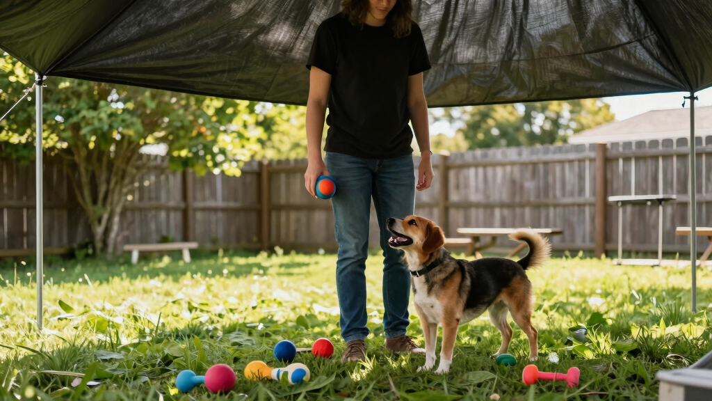 best dog play yard with weather cover